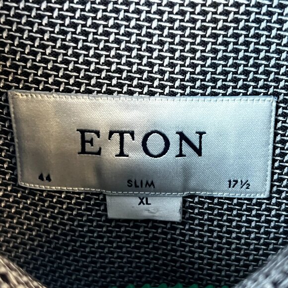 Eton Dress Shirt Size 44, 17.5, XL Slim Fit - Picture 2 of 10